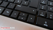 The center arrow keys could be bigger.