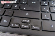 Running and sports games will bring no joy on the puny arrow keys.