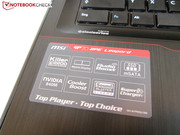 MSI installs many features in the GP70.
