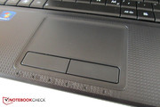 The roughened touchpad surface is a matter of taste.