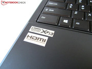 The X-Fi MB3 boosts the laptop's sound quality.