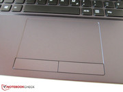 The touchpad is surprisingly large.