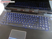 The color of the backlit keyboard can be modified.