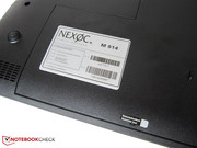 Nexoc equips the M514 with a configuration sticker and security information.