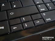 All keys are nicely sized, with exception of the arrow keys.
