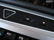 The middle button controls the case lighting.