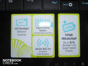Netbook specs: LED Backlight, up to 8.5 hours battery life