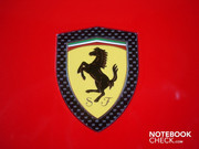 Ferrari logo on the lid