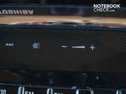 Button for deactivating the lights and volume control