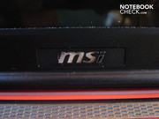 MSI logo on the (matt) display frame