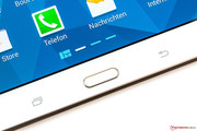 The physical home button also contains the fingerprint scanner.
