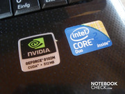 An Nvidia Geforce G 102M with 512 MByte DDR2 VRAM and an Intel Core 2 Duo T6400 are in the K50IN