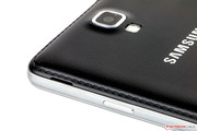 A notch facilitates removing the back cover.