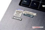 An Intel ULV CPU runs at the heart of this laptop.
