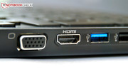 The latest standard: VGA, HDMI, USB 3.0