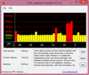 DPC Latency Checker airplane mode on/off latencies
