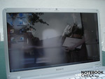 The Sony NW11 outdoors (maximum brightness)