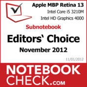Award Apple MBP 13 Retina