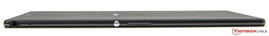 Top: Stereo jack, microphone, power, volume rocker