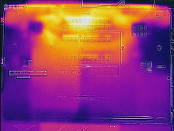 Thermal analysis, bottom of unit