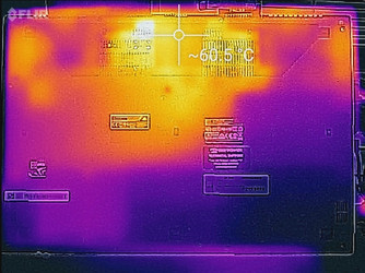 Thermal profile, underside