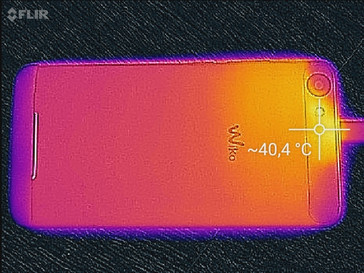 Temperature distribution rear