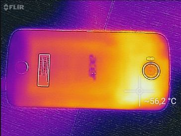 Temperature distribution rear