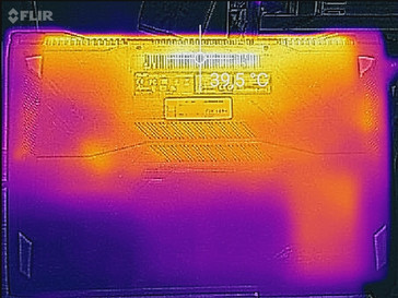 Heat development bottom side (idle)