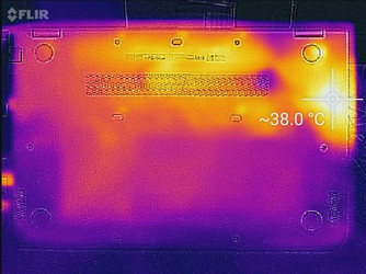 Thermal profile, underside