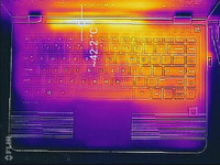 Thermal analysis, top of base unit