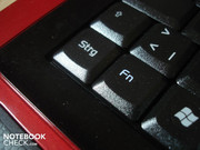 The Fn key sits on the right of the Ctrl key