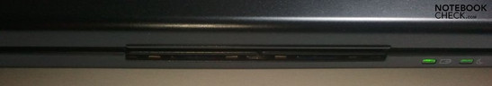 Front: Status LEDs