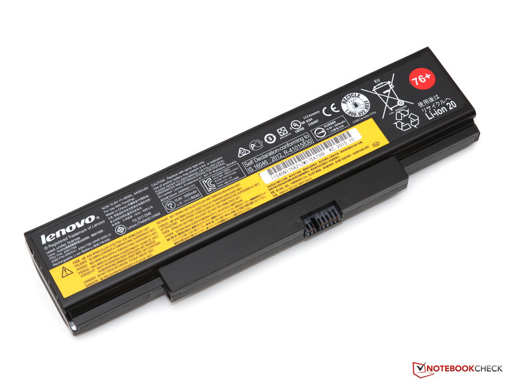 The battery has a capacity of 48 Wh