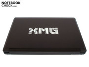 Schenker adorned the lid with a large XMG logo.