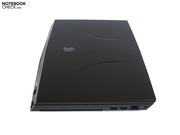 Alienware uses a soft rubber coating.