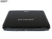 Medion has gone with a mostly matte case surface.
