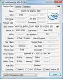 Systeminfo GPUZ Intel HD Graphics 4000