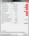 Under load, at 709 MHz (Turbo Boost, specified at 625 MHz).