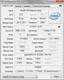 System info GPUZ Intel HD Graphics 3000