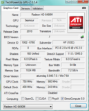 GPUZ AMD Radeon HD 6490M