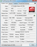 System info GPUZ Radeon HD 545v