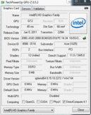 System info GPUZ Intel HD 3000