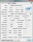 Systeminfo GPUZ Intel HD