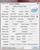 System info GPUZ Intel HD 3000