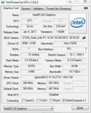 Systeminfo GPUZ HD Graphics