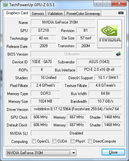 System info GPUZ Nvidia