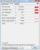 System info GPUZ Sensors / clock rate