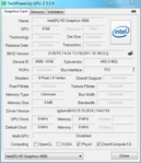 GPUZ Intel HD Graphics 4000