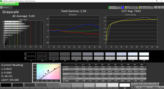 Grayscale pre-calibration