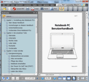 Manual on the desktop